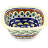 5-inch Stoneware Square Bowl - Polmedia Polish Pottery H7785F