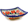 5-inch Stoneware Square Bowl - Polmedia Polish Pottery H9315J