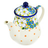 51 oz Stoneware Tea or Coffee Pot - Polmedia Polish Pottery H3301N