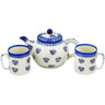 52 oz Stoneware Tea or Coffee Set for Two - Polmedia Polish Pottery H9786M