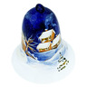 6-inch Stoneware Bell Ornament - Polmedia Polish Pottery H9153M