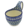 6-inch Stoneware Bowl with Handles - Polmedia Polish Pottery H3549J
