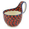 6-inch Stoneware Bowl with Handles - Polmedia Polish Pottery H5071M