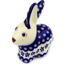 6-inch Stoneware Bunny Figurine - Polmedia Polish Pottery H1878E