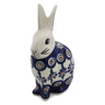 6-inch Stoneware Bunny Figurine - Polmedia Polish Pottery H3269K