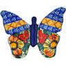 6-inch Stoneware Butterfly Figurine - Polmedia Polish Pottery H0306C