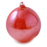 6-inch Stoneware Christmas Ball Ornament - Polmedia Polish Pottery H3961M