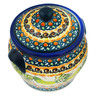 6-inch Stoneware Jar with Lid and Handles - Polmedia Polish Pottery H5813M