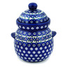 6-inch Stoneware Jar with Lid - Polmedia Polish Pottery H0676N