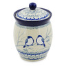6-inch Stoneware Jar with Lid - Polmedia Polish Pottery H7510J