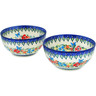 6-inch Stoneware Set of 2 bowls - Polmedia Polish Pottery H4354N