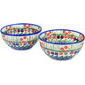 6-inch Stoneware Set of 2 bowls - Polmedia Polish Pottery H4355N
