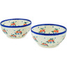 6-inch Stoneware Set of 2 bowls - Polmedia Polish Pottery H9653M