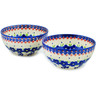 6-inch Stoneware Set of 2 bowls - Polmedia Polish Pottery H9741M