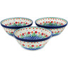 6-inch Stoneware Set of 3 Bowls - Polmedia Polish Pottery H9752M