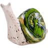 6-inch Stoneware Snail Figurine - Polmedia Polish Pottery H1871M