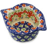 6-inch Stoneware Square Bowl - Polmedia Polish Pottery H2396K