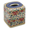 6-inch Stoneware Tissue Box Cover - Polmedia Polish Pottery H2516K