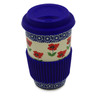 6-inch Stoneware Travel Mug - Polmedia Polish Pottery H2271K