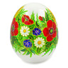 7-inch Stoneware Egg Figurine - Polmedia Polish Pottery H4271M