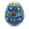 7-inch Stoneware Egg Figurine - Polmedia Polish Pottery H4575K