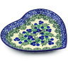 7-inch Stoneware Heart Shaped Platter - Polmedia Polish Pottery H5916E