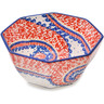 7-inch Stoneware Octagonal Bowl - Polmedia Polish Pottery H8681L
