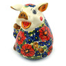 7-inch Stoneware Piggy Bank - Polmedia Polish Pottery H6104I