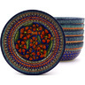 7-inch Stoneware Set of 6 Bowls - Polmedia Polish Pottery H8886F