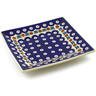 7-inch Stoneware Square Plate - Polmedia Polish Pottery H2618K