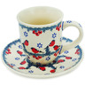 7 oz Stoneware Cup with Saucer - Polmedia Polish Pottery H2452M