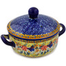8-inch Stoneware Baker with Cover with Handles - Polmedia Polish Pottery H3367K