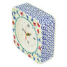8-inch Stoneware Clock - Polmedia Polish Pottery H4601M
