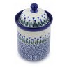 8-inch Stoneware Cookie Jar - Polmedia Polish Pottery H0624J