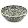 8-inch Stoneware Fluted Bowl - Polmedia Polish Pottery H5863I