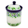 8-inch Stoneware Jar with Lid - Polmedia Polish Pottery H8242J