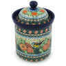 8-inch Stoneware Jar with Lid - Polmedia Polish Pottery H8316G
