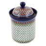 8-inch Stoneware Jar with Lid - Polmedia Polish Pottery H8943K