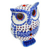 8-inch Stoneware Owl Figurine - Polmedia Polish Pottery H0728N