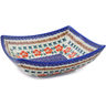 8-inch Stoneware Square Bowl - Polmedia Polish Pottery H6386J