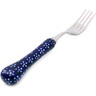 8-inch Stoneware Stainless Steel Fork - Polmedia Polish Pottery H6042L