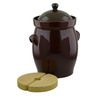 838 oz Stoneware Fermenting Crock Pot with Weight - Polmedia Polish Pottery H5303L