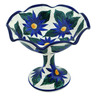 9-inch Stoneware Bowl with Pedestal - Polmedia Polish Pottery H0736M