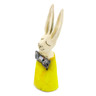 9-inch Stoneware Bunny Figurine - Polmedia Polish Pottery H1702M