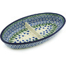 9-inch Stoneware Divided Dish - Polmedia Polish Pottery H1581H