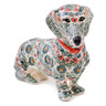 9-inch Stoneware Dog Figurine - Polmedia Polish Pottery H3880M