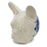 9-inch Stoneware Dog Head Wall Mount - Polmedia Polish Pottery H7477K