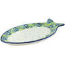 9-inch Stoneware Fish Shaped Platter - Polmedia Polish Pottery H8162L
