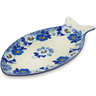 9-inch Stoneware Fish Shaped Platter - Polmedia Polish Pottery H8247L