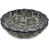 9-inch Stoneware Fluted Bowl - Polmedia Polish Pottery H7793J